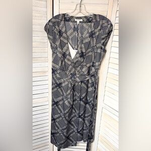 Banana Republic Factory Printed Midi Wrap Dress